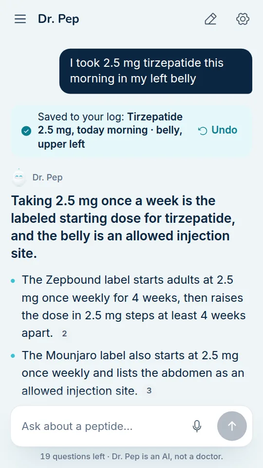Dr. Pep app: Straight answers